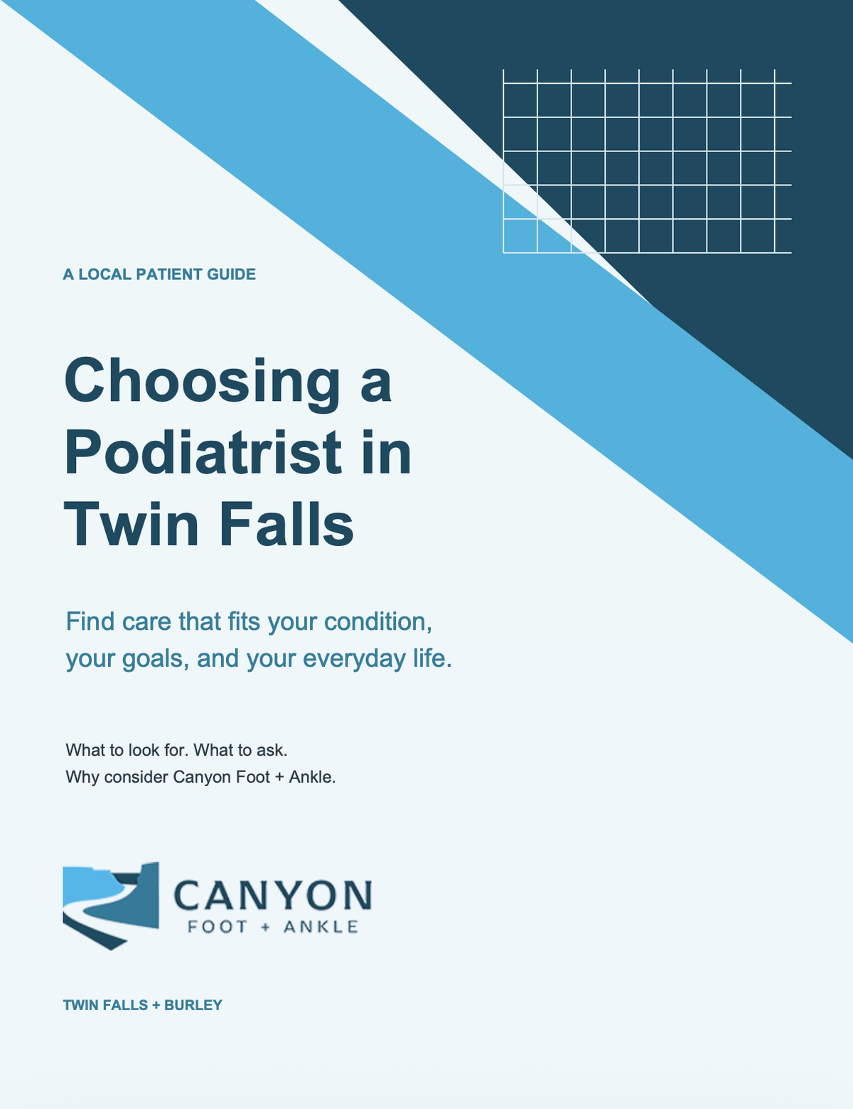 Choosing a Podiatrist in Twin Falls | Free Guide